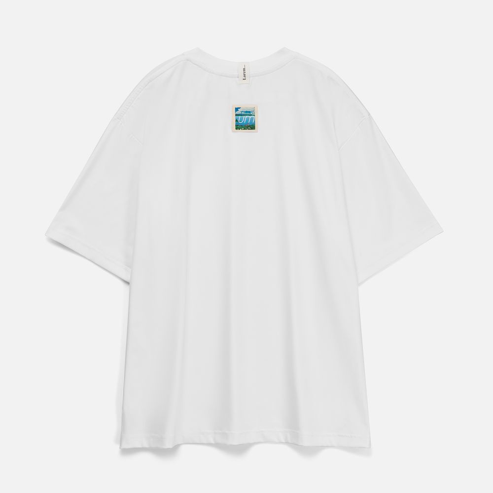 Лейбл хлопковый Doni, S, беленый / Миниатюра нанесения (1000)