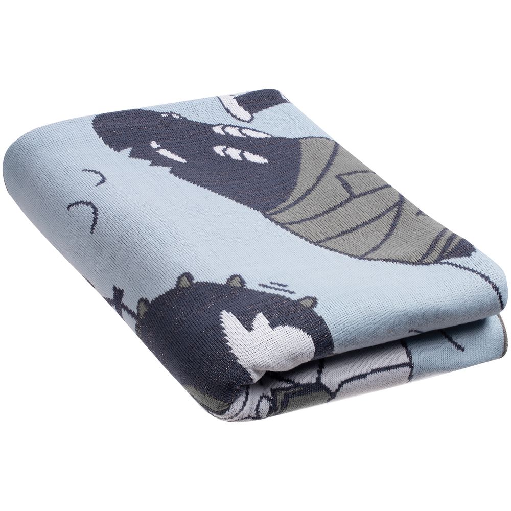 Плед Draconia, серо-голубой / Миниатюра WWW (1000)