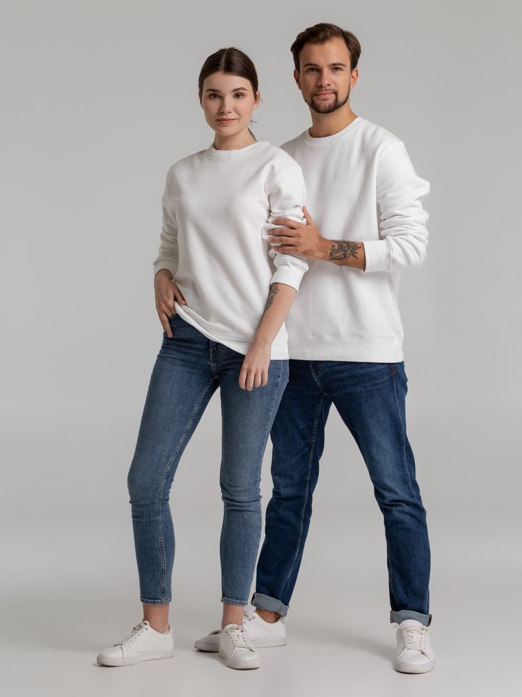 Свитшот унисекс King, белый / Миниатюра WWW (1000)