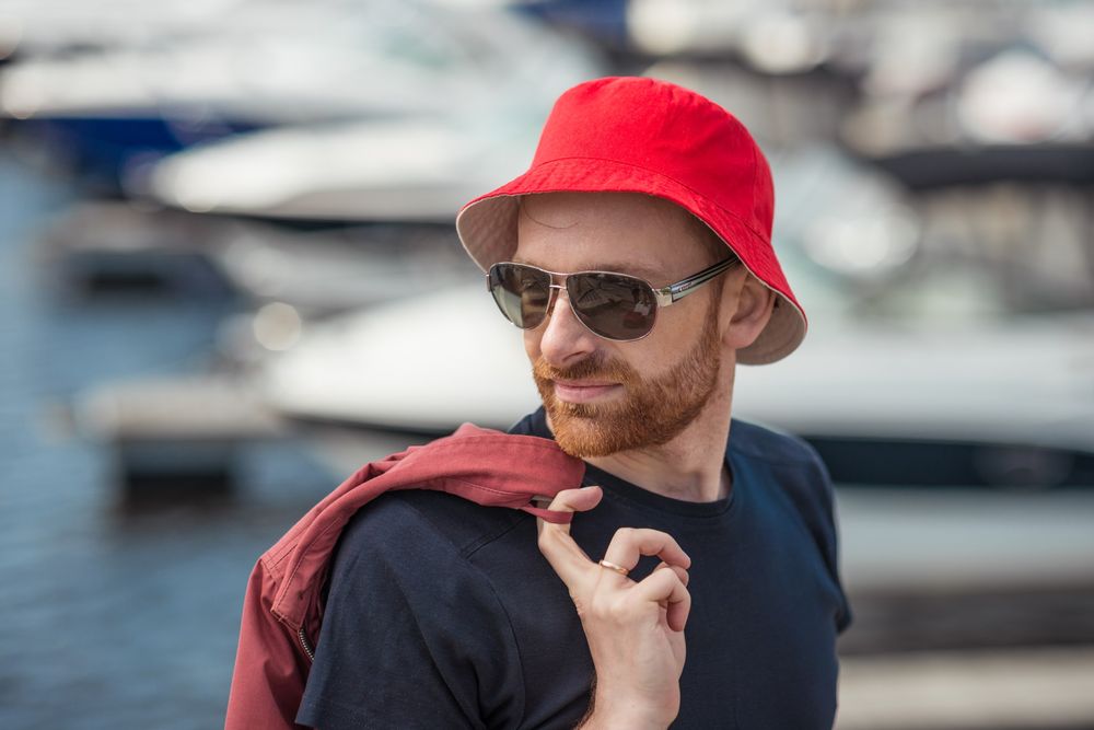 Панама Unit Summer двусторонняя, темно-синяя с серым / Миниатюра WWW (1000)