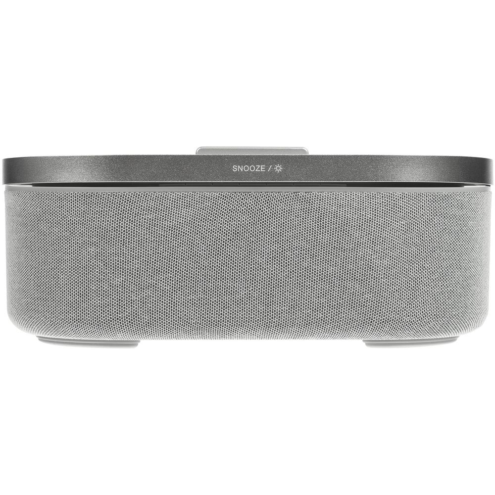 Колонка с часами и беспроводной зарядкой Veske ver.2, серая / Миниатюра WWW (1000)