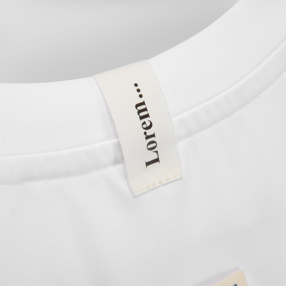 Лейбл хлопковый Doni, S, беленый / Миниатюра нанесения (1000)