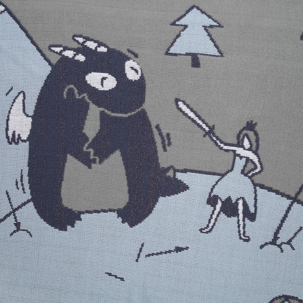 Плед Draconia, серо-голубой / Миниатюра WWW (1000)