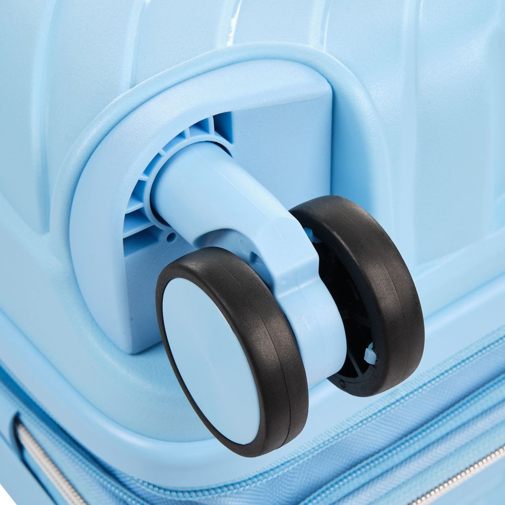 Чемодан Victoria S, голубой / Миниатюра WWW (1000)