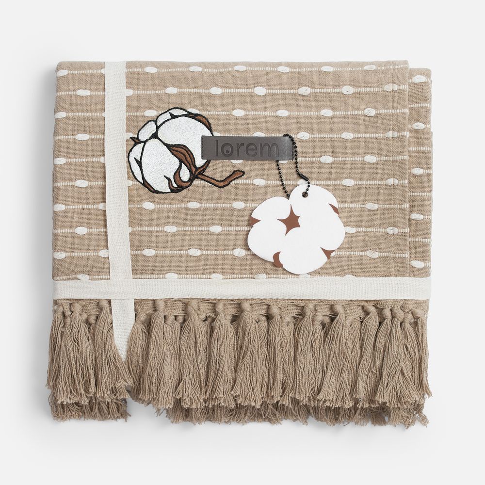 Шеврон из фетра Felt M, белый / Миниатюра нанесения (1000)