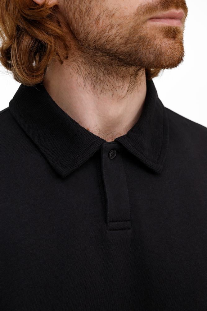 Рубашка поло унисекс Tiimi, черная / Миниатюра модельного (1000)