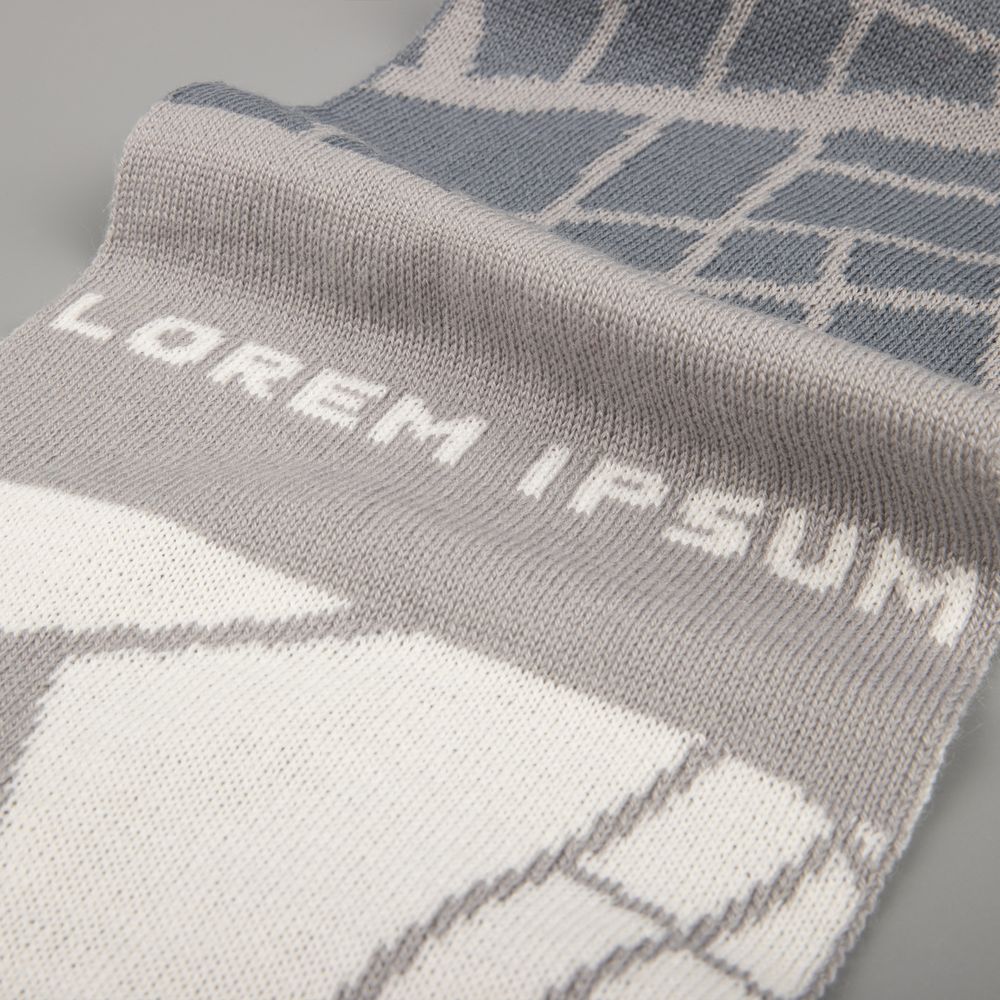 Шарф на заказ Tricksy Light, S, полушерсть / Миниатюра WWW (1000)