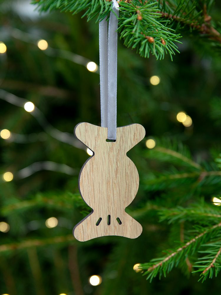 Деревянная подвеска Christmate, конфета / Миниатюра WWW (1000)