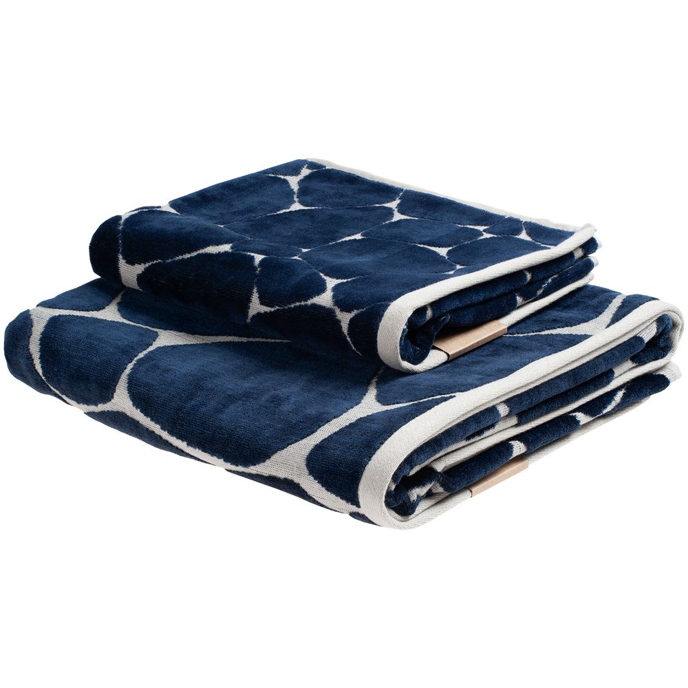 Полотенце Giraffe, малое, бежевое с синим / Миниатюра WWW (1000)