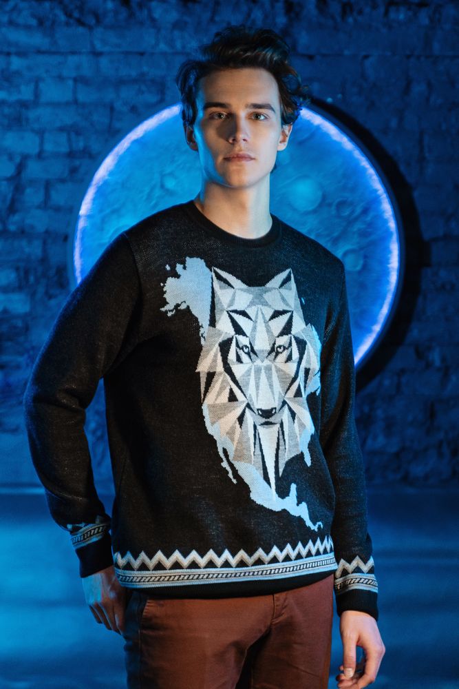 Джемпер Totem Wolf, черный / Миниатюра WWW (1000)