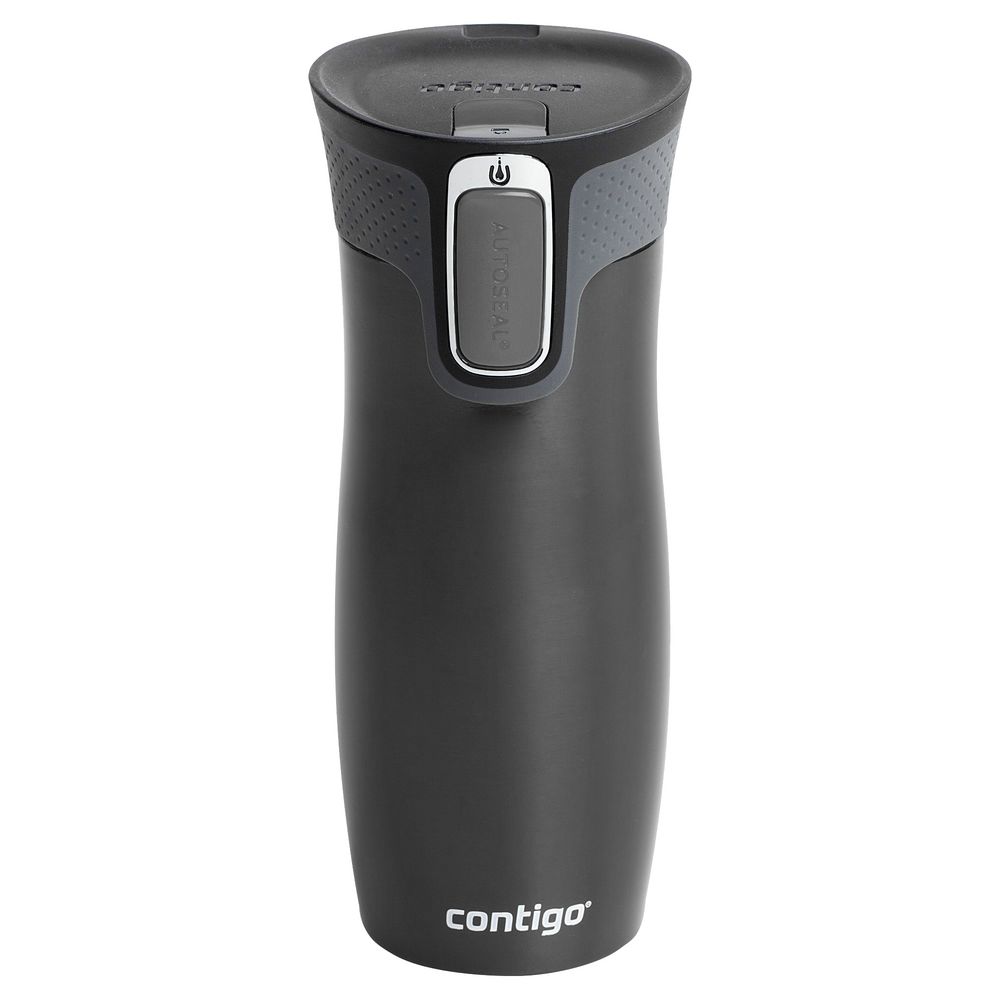Термостакан Contigo West Loop, вакуумный, серо-стальной / Миниатюра WWW (1000)