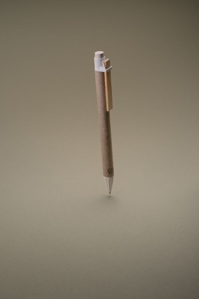 Ручка шариковая Bio-Mix, с бежевыми деталями / Миниатюра WWW (1000)