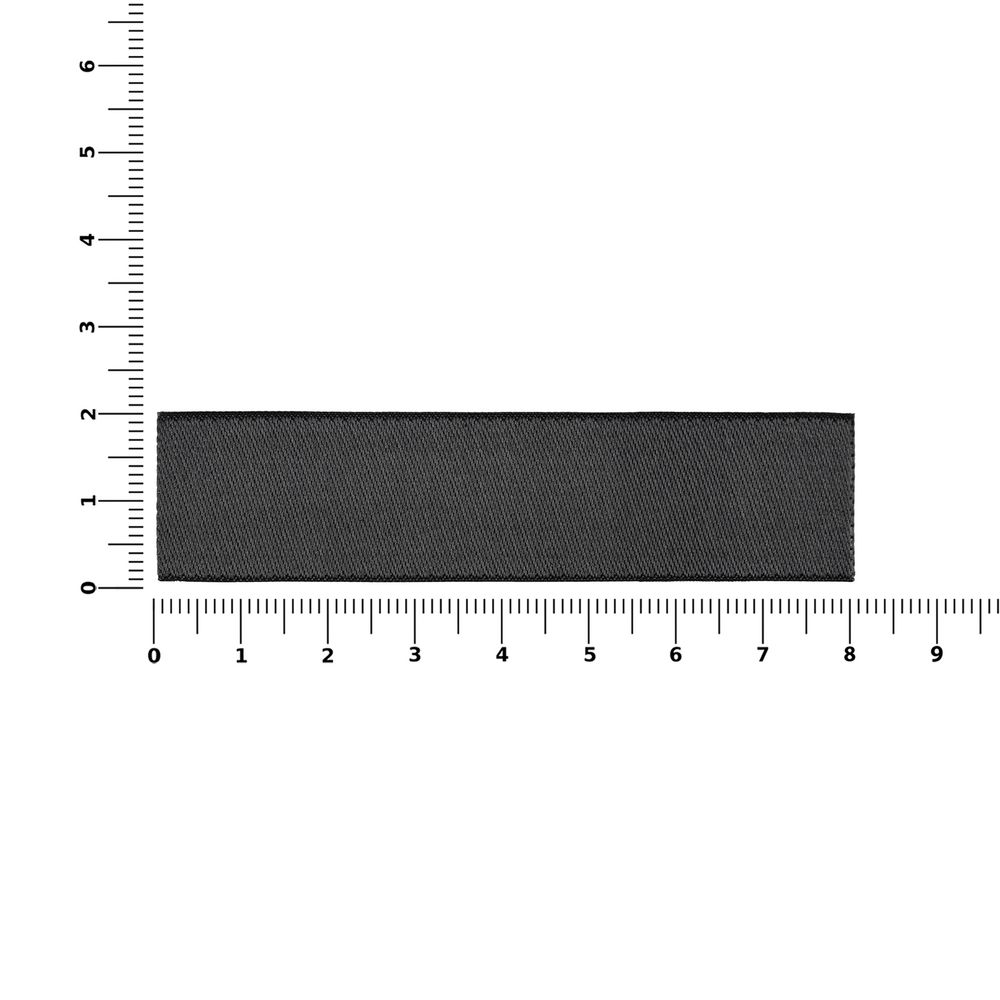 Лейбл тканевый Epsilon, S, темно-серый / Миниатюра WWW (1000)