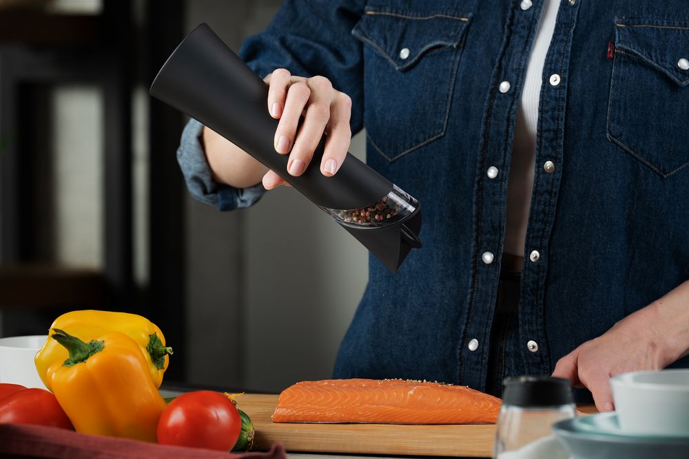 Гравитационная мельница для специй Gravita, черная / Миниатюра WWW (1000)