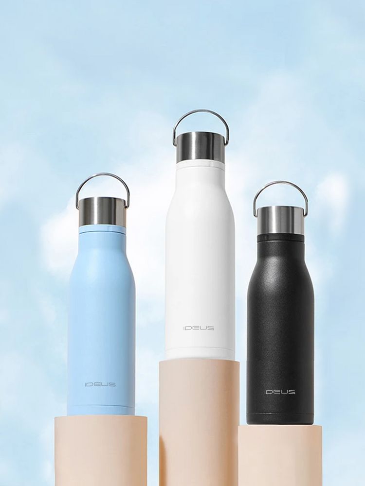 Термобутылка Tabenodo, голубая / Миниатюра WWW (1000)