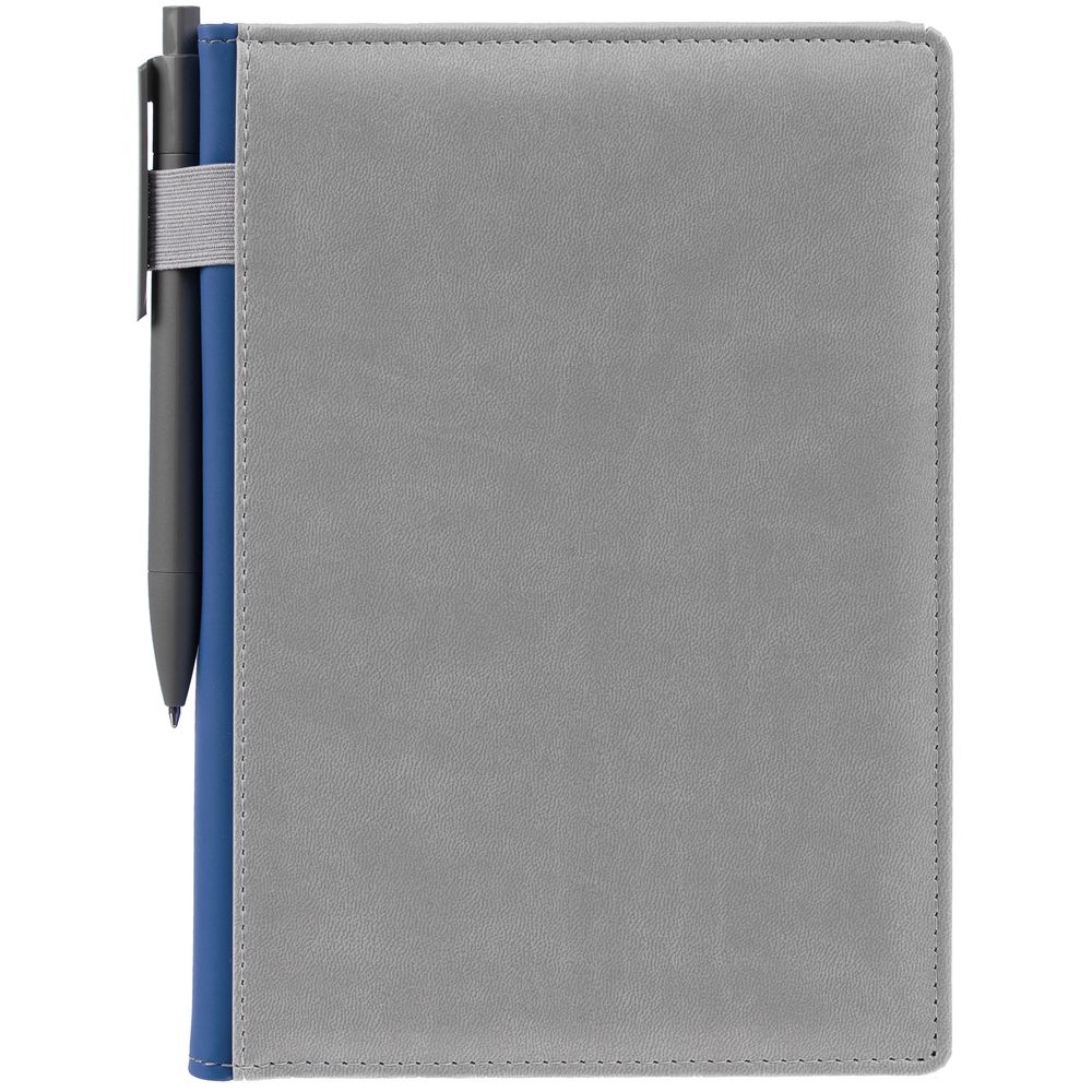 Ежедневник Spain, недатированный, серый с синим / Миниатюра WWW (1000)