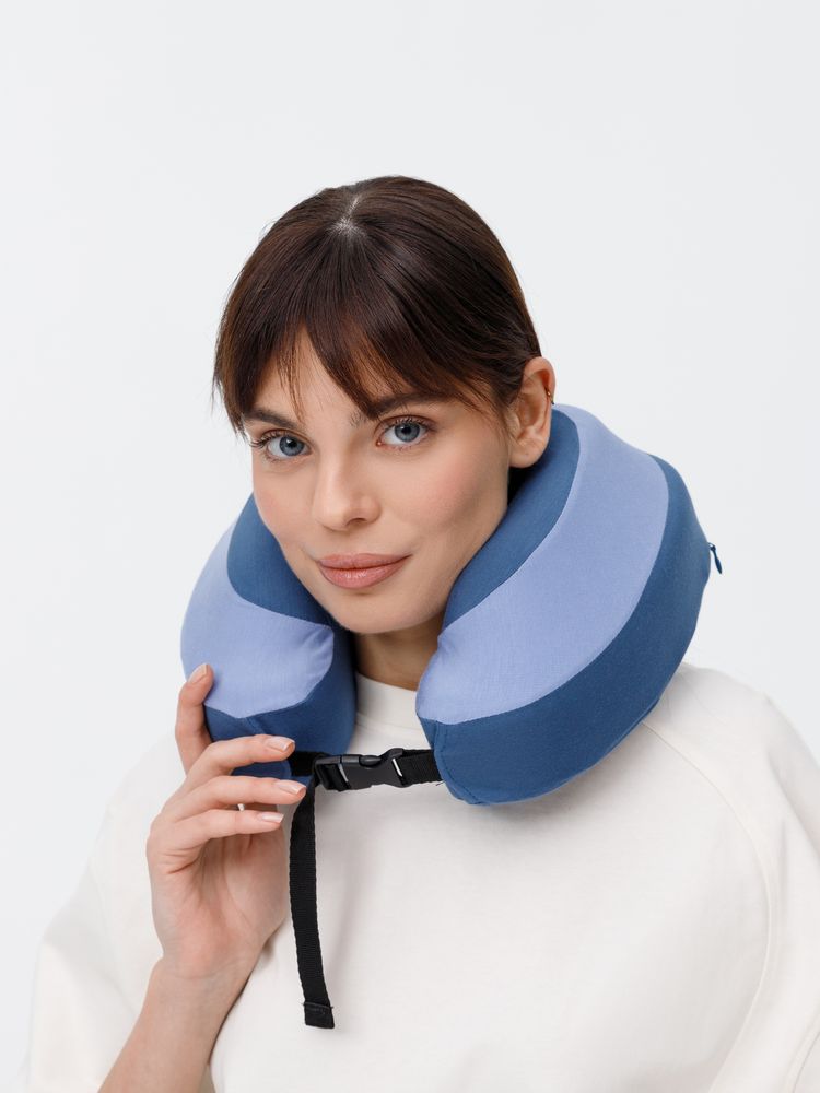 Дорожная подушка Piligrim, голубая / Миниатюра WWW (1000)