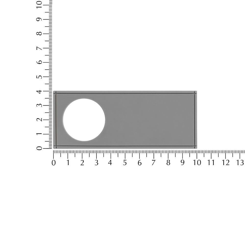 Лейбл из ПВХ с вырезом «Круг», серый / Миниатюра WWW (1000)
