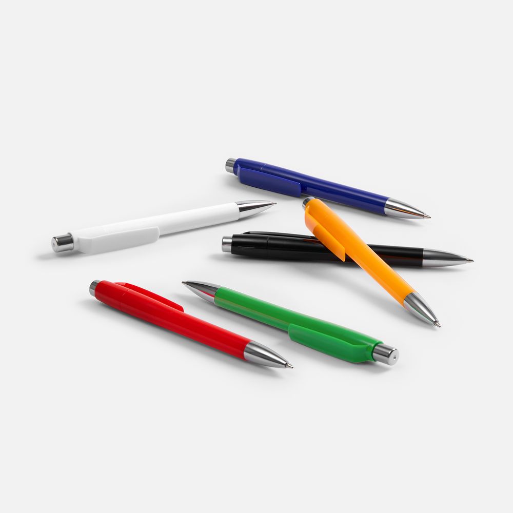 Ручка шариковая Klippa, красная / Миниатюра WWW (1000)