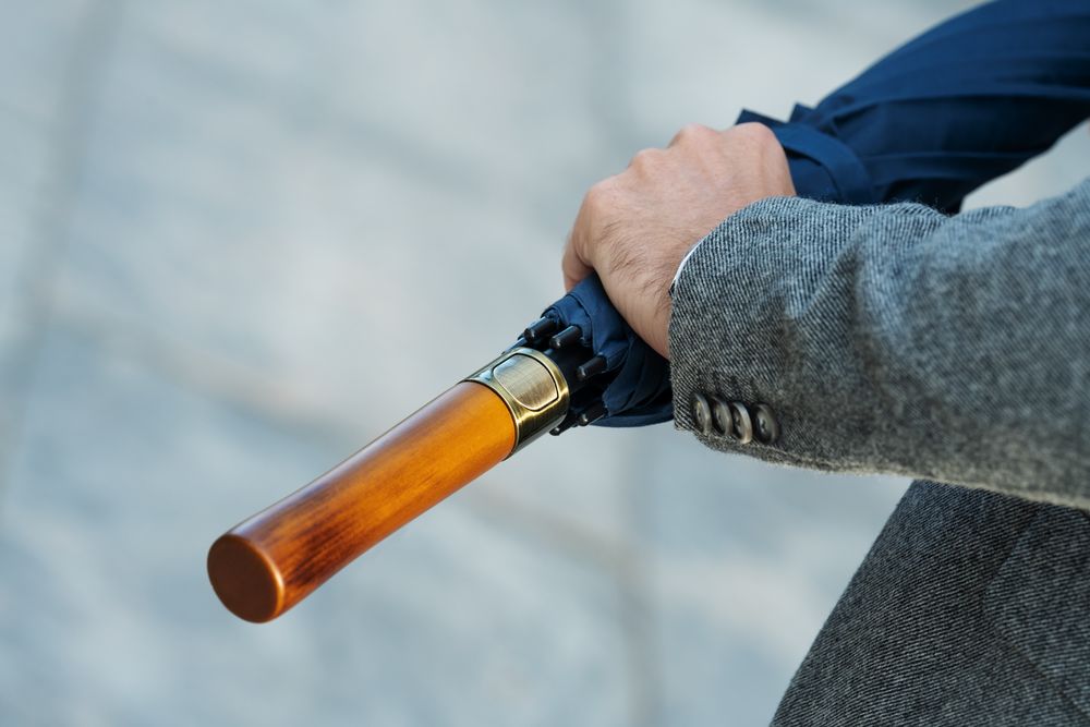 Зонт-трость Represent, темно-синий / Миниатюра WWW (1000)