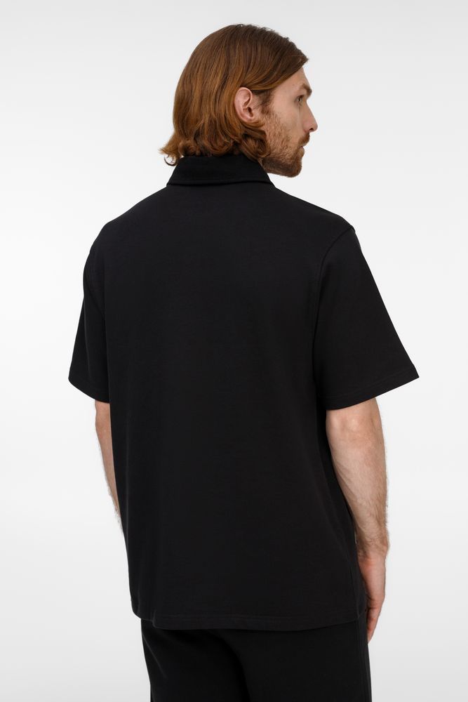 Рубашка поло унисекс Tiimi, черная / Миниатюра модельного (1000)