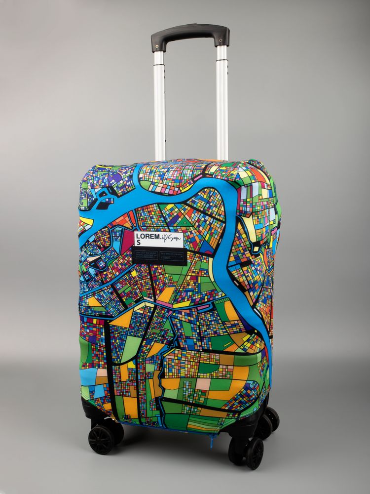 Чехол на чемодан Kansi на заказ, неопрен / Миниатюра WWW (1000)