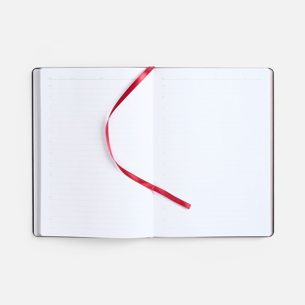 Ежедневник Nebraska Flex, недатированный, бордовый с золотистым / Миниатюра WWW (1000)