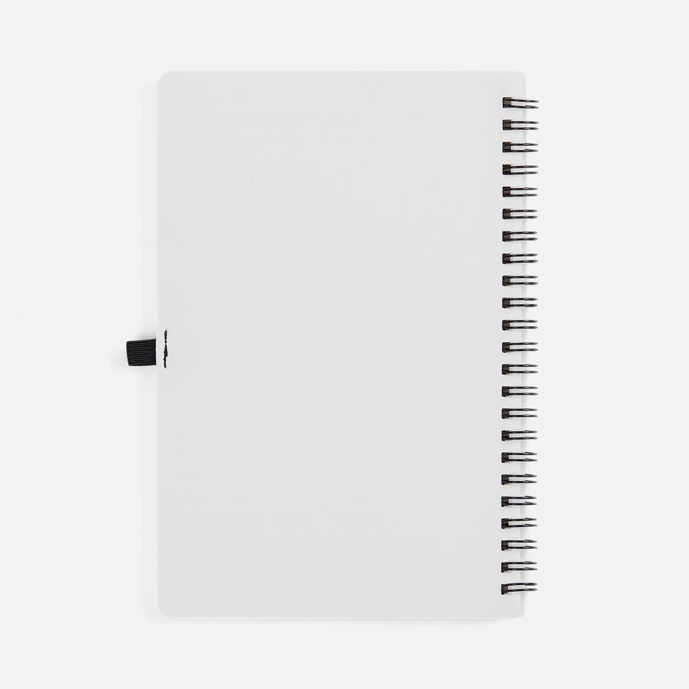 Блокнот на пружине Stone Line, белый / Миниатюра WWW (1000)