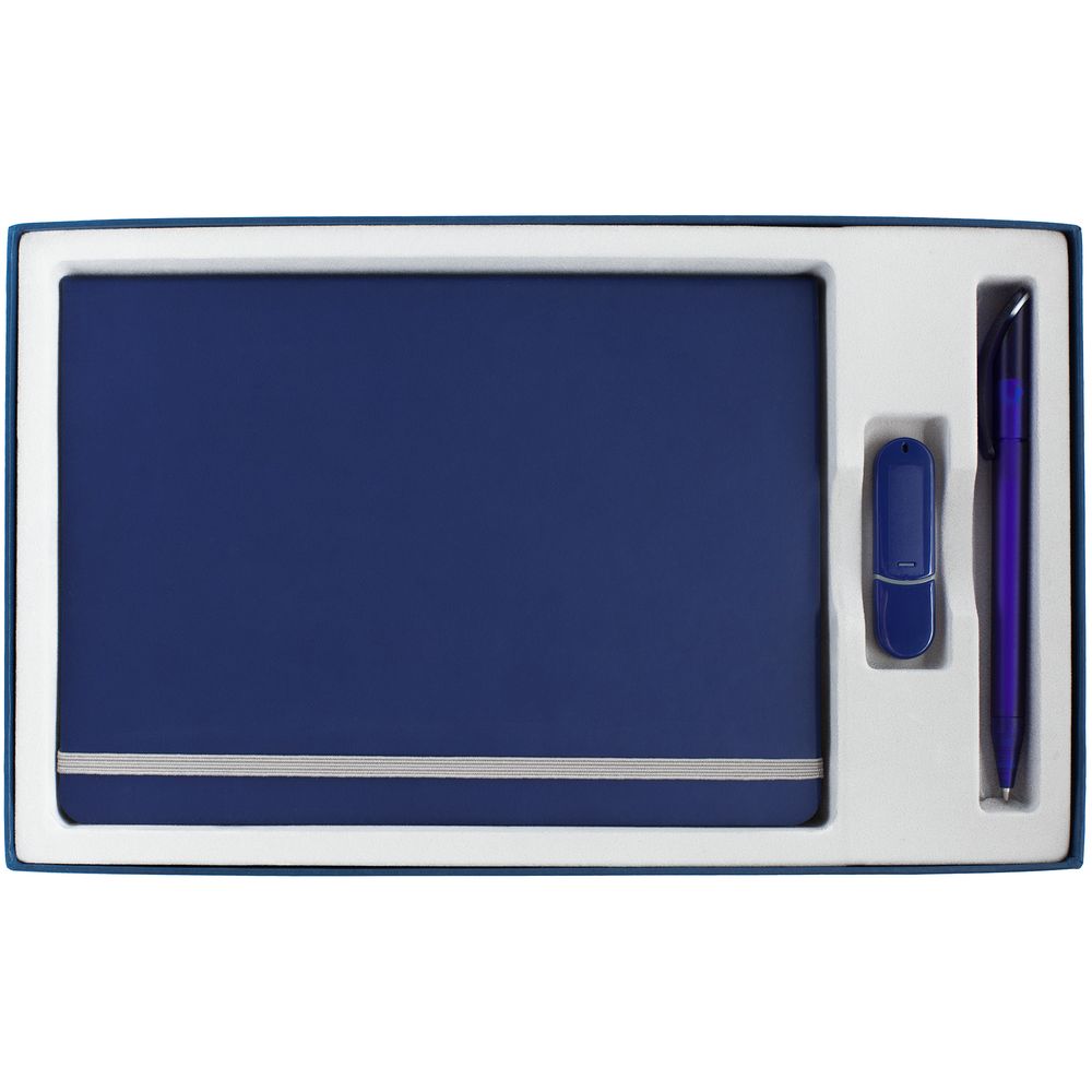 Коробка In Form под ежедневник, флешку, ручку, синяя / Миниатюра WWW (1000)
