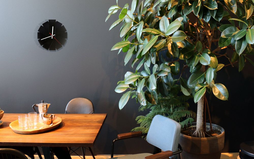 Часы настенные Transformer Clock. Black & Black / Миниатюра WWW (1000)