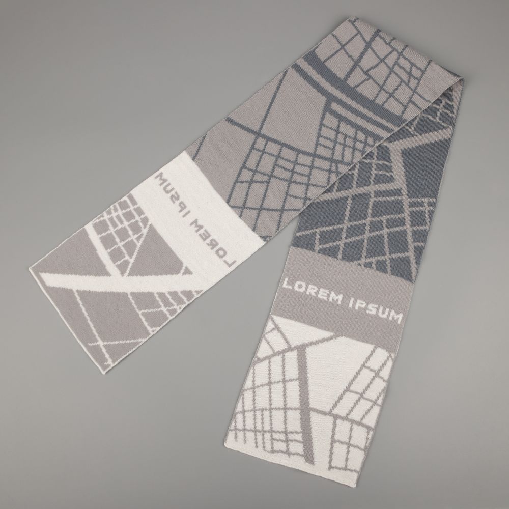 Шарф на заказ Tricksy Light, S, полушерсть / Миниатюра WWW (1000)