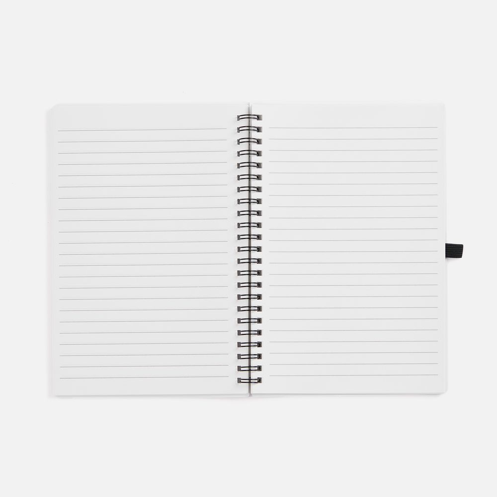 Блокнот на пружине Stone Line, белый / Миниатюра WWW (1000)