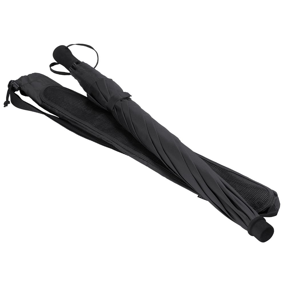 Зонт-трость «Леон», черный / Миниатюра WWW (1000)