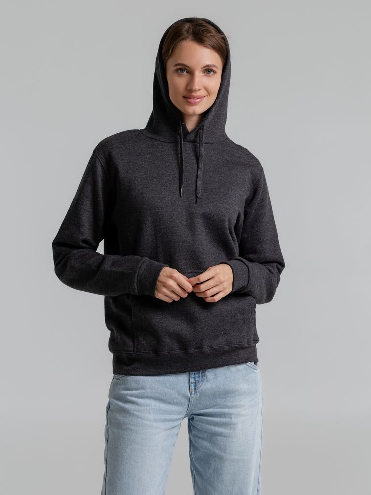 Толстовка с капюшоном Snake II черный меланж / Миниатюра WWW (1000)