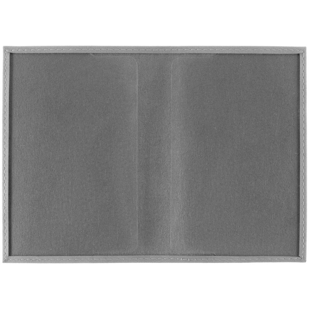 Обложка для паспорта Nubuk, светло-серая / Миниатюра WWW (1000)