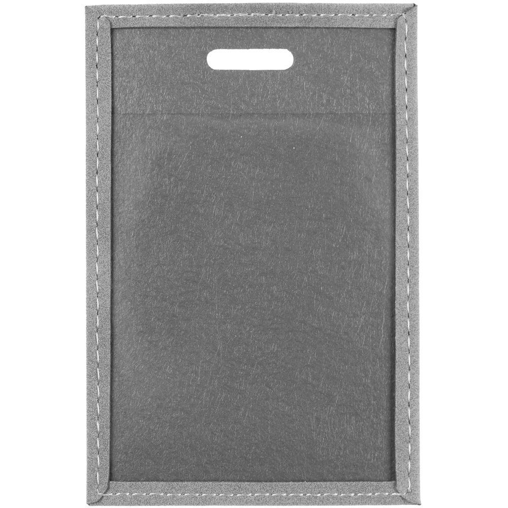 Чехол для пропуска Nubuk, светло-серый / Миниатюра WWW (1000)