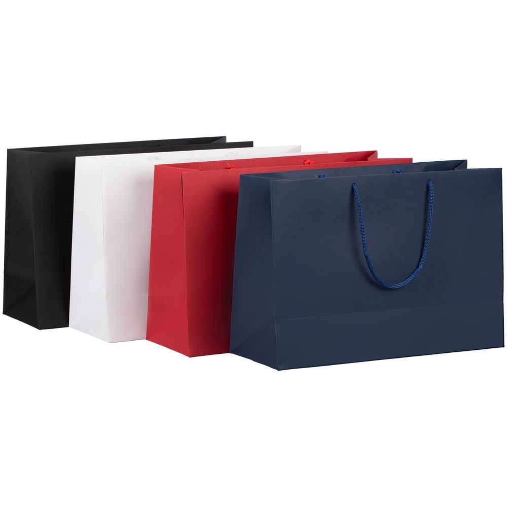 Пакет бумажный Ample Plus M, синий / Миниатюра WWW (1000)