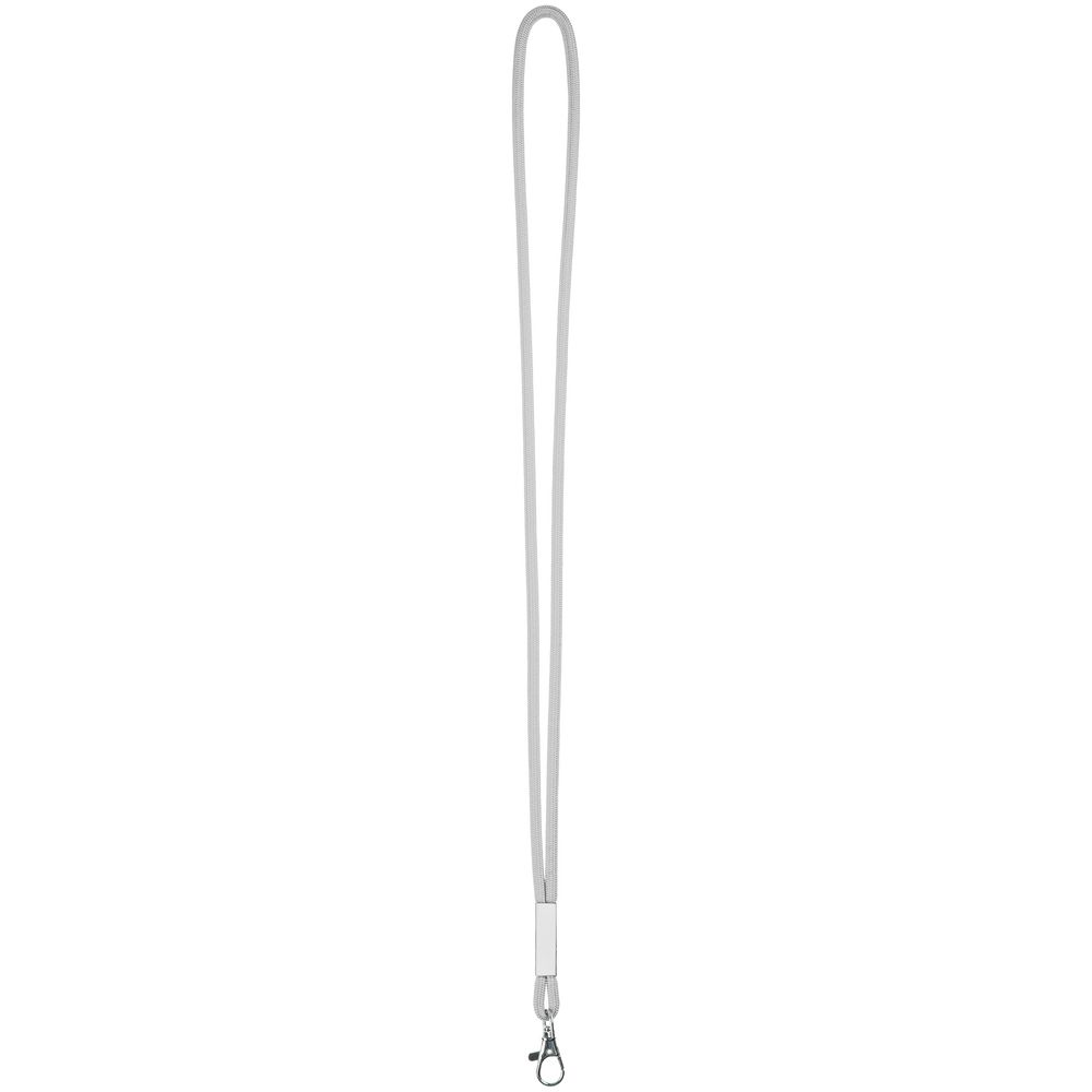 Шнурок для бейджа Tube Metal, серый / Миниатюра WWW (1000)