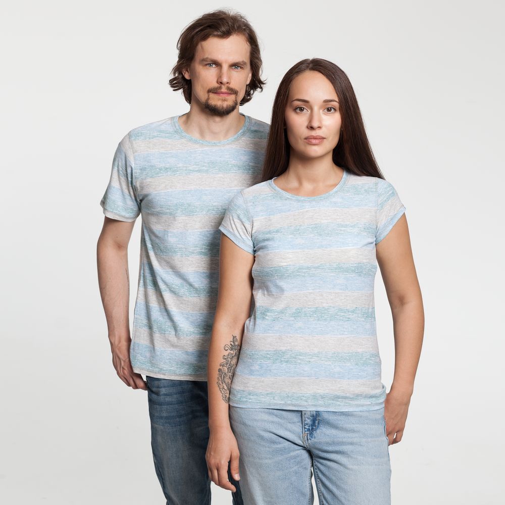 Футболка женская Rayet Lady двусторонняя, голубая с зеленым / Миниатюра WWW (1000)