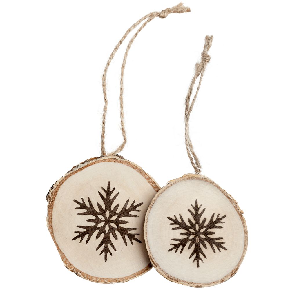 Подвеска Logger, малая, со снежинкой / Миниатюра WWW (1000)