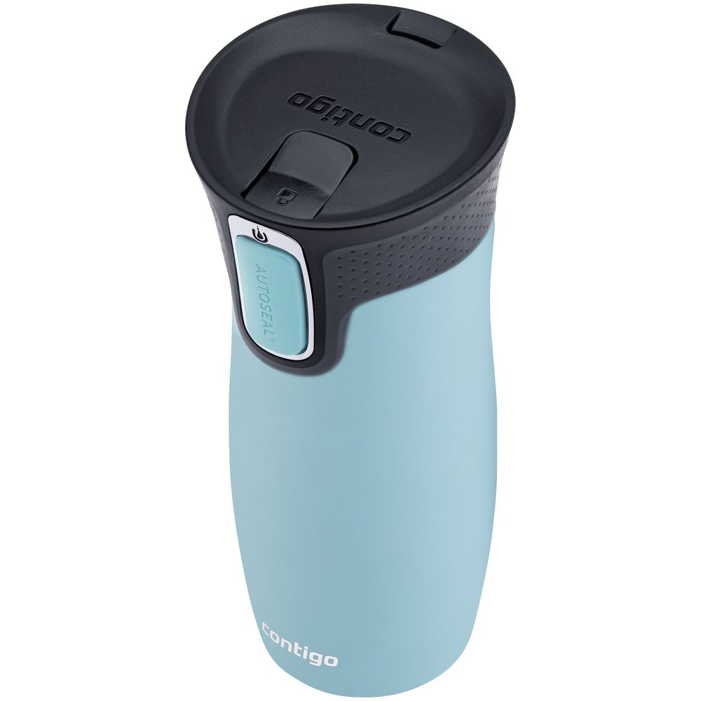 Термостакан Contigo West Loop, вакуумный, голубой / Миниатюра WWW (1000)