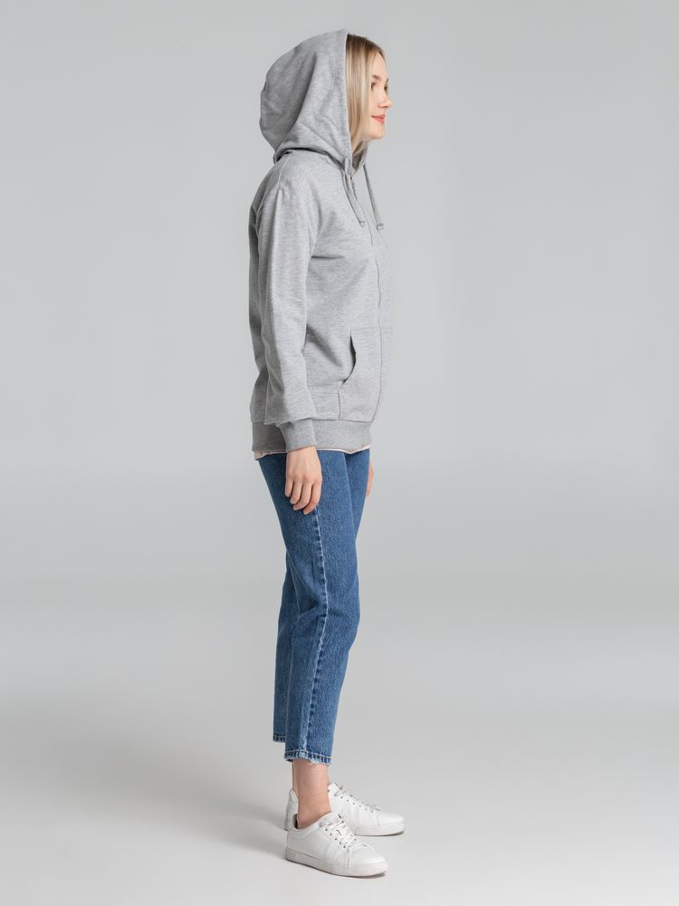 Толстовка на молнии с капюшоном Siverga 2.0, серый меланж / Миниатюра WWW (1000)