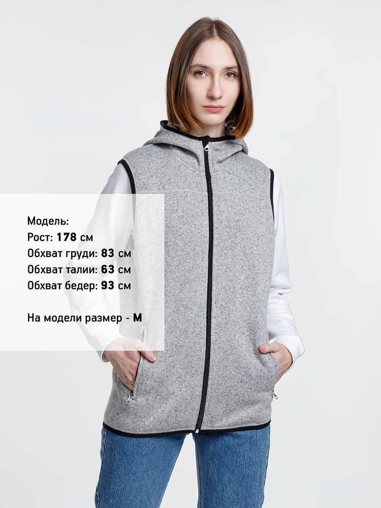 Жилет с капюшоном унисекс Gotland, серый / Миниатюра WWW (1000)
