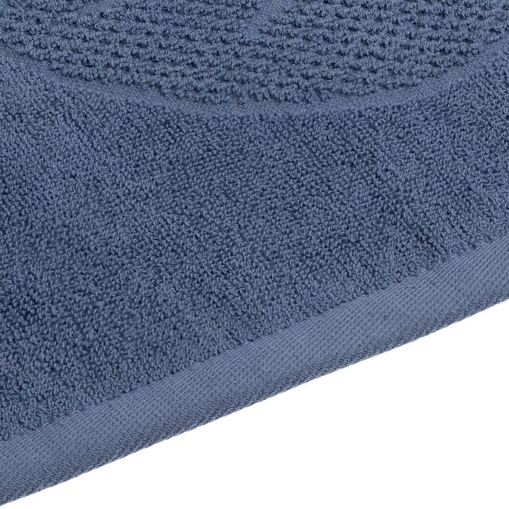 Полотенце махровое «Флора», среднее, синее / Миниатюра WWW (1000)