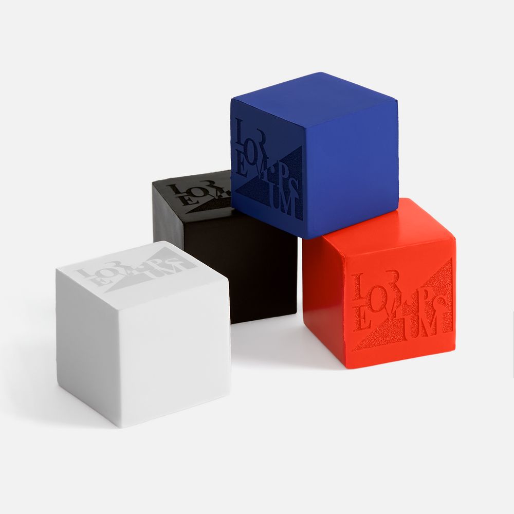 Антистресс «Кубик», черный / Миниатюра WWW (1000)