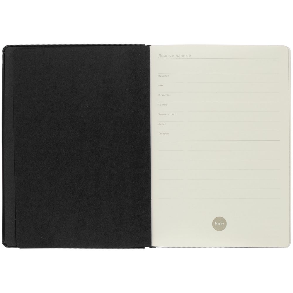 Ежедневник Grid, недатированный, черный / Миниатюра WWW (1000)