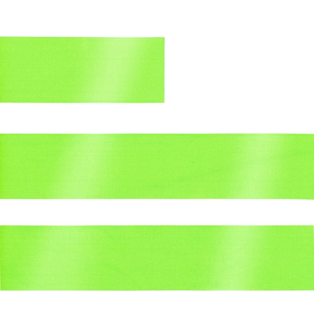 Лента сатиновая Satin 20 XXL, зеленый неон, 240 см / Миниатюра WWW (1000)