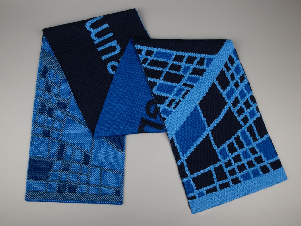 Шарф Joyful на заказ, полушерсть / Миниатюра WWW (1000)