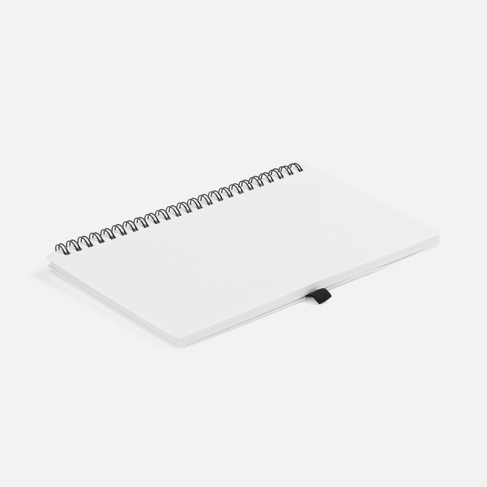 Блокнот на пружине Stone Line, белый / Миниатюра WWW (1000)