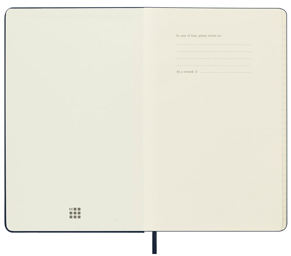 Еженедельник Moleskine Classic Large, датированный, синий / Миниатюра WWW (1000)